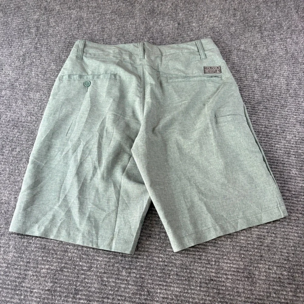 Volcom Surf & Turf Mens Hybrid Shorts Size 28 Heather Green 4 Way Stretch 4335